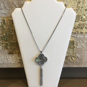 Quatrefoil Abalone Necklace